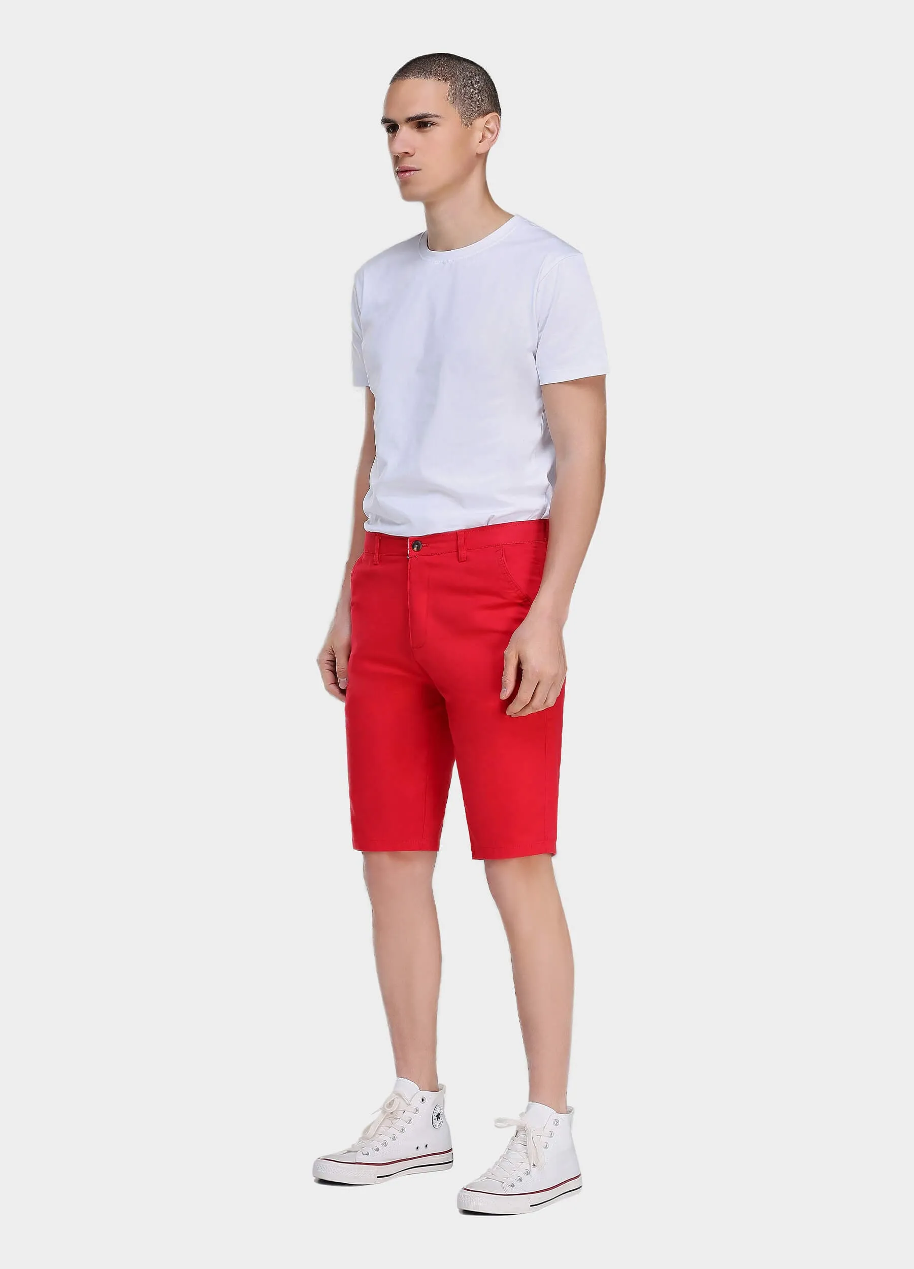 1PA1 Men's Chino Casual Shorts 100% Cotton Shorts(Clearance)