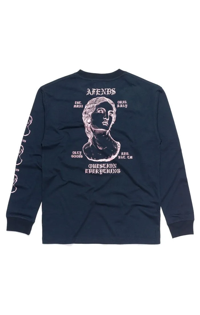 Afends Mens Head - Long Sleeve Logo Tee