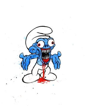 Alex Pardee - "No-Longer Smurf #19"