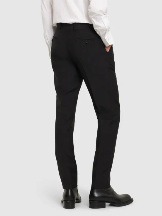 Alexander McQueen   Slim fit wool blend tailored pants 