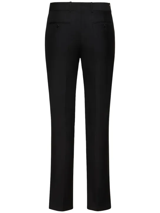 Alexander McQueen   Slim fit wool blend tailored pants 