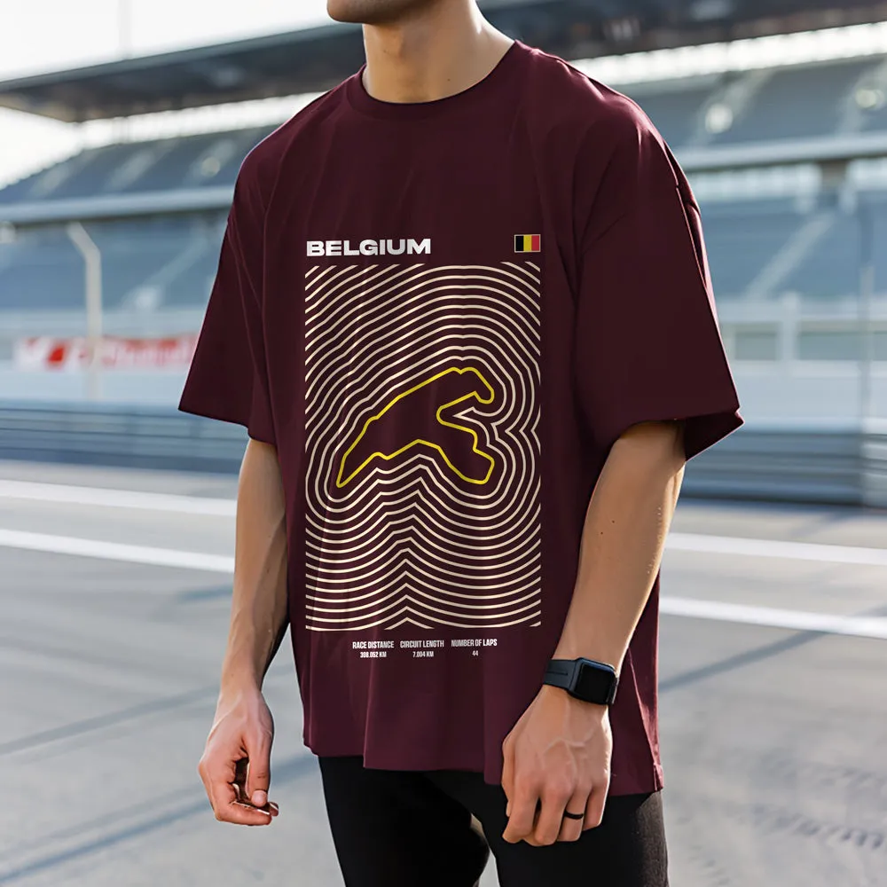 Belgian Grand Prix Circuit Oversized T-Shirt