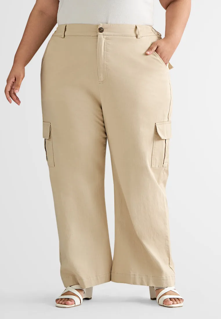 Chloe Wide Leg Pocket Cargo Pants