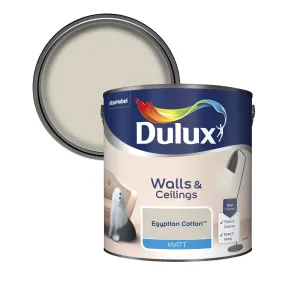 Dulux Matt Emulsion Paint For Walls And Ceilings - Egyptian Cotton 2.5L