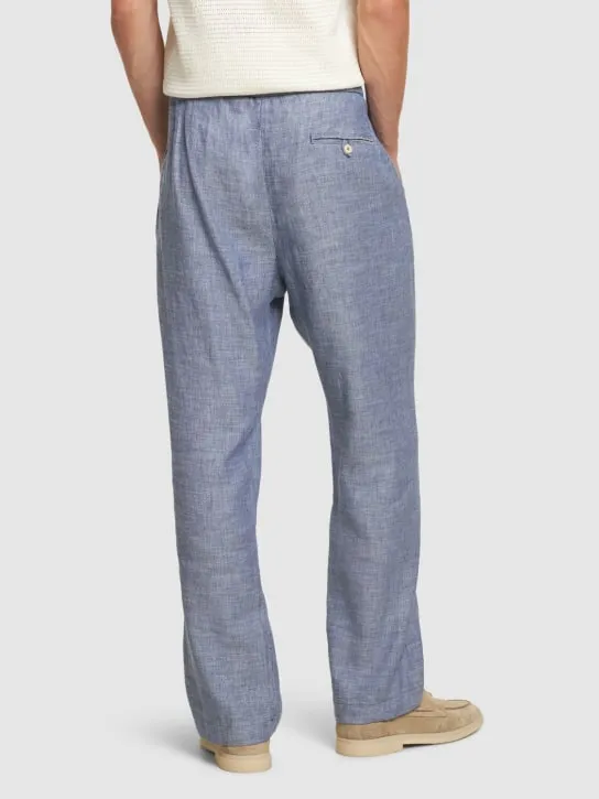 Frescobol Carioca   Oscar linen &amp; cotton chino pants 