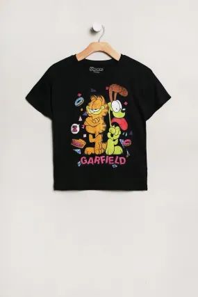 Girls' Garfield And Odie Graphic Classic Tee