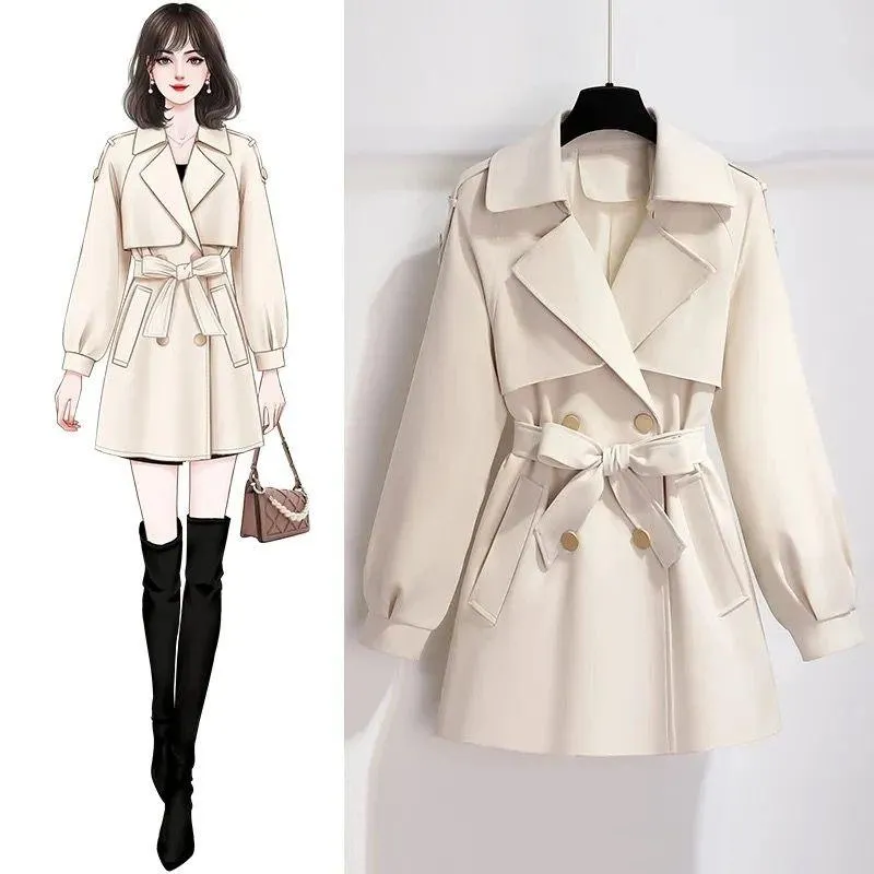 Janice Luxe Short Trenchcoat