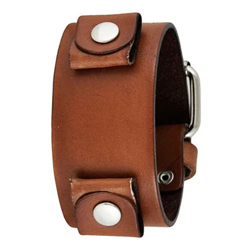 Khaki Leather Ladies Cuff