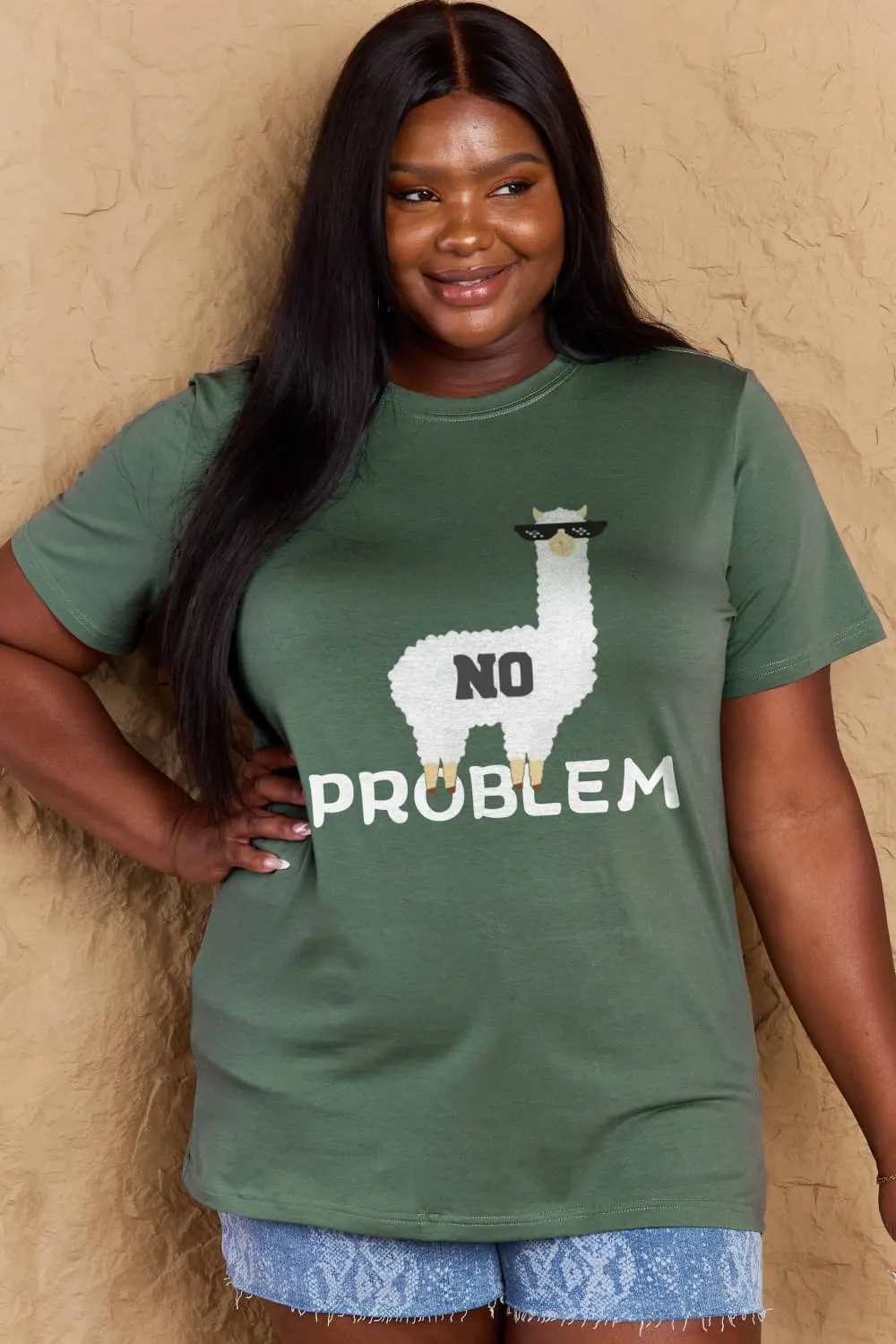 NO PROBLEM Graphic Cotton Tee