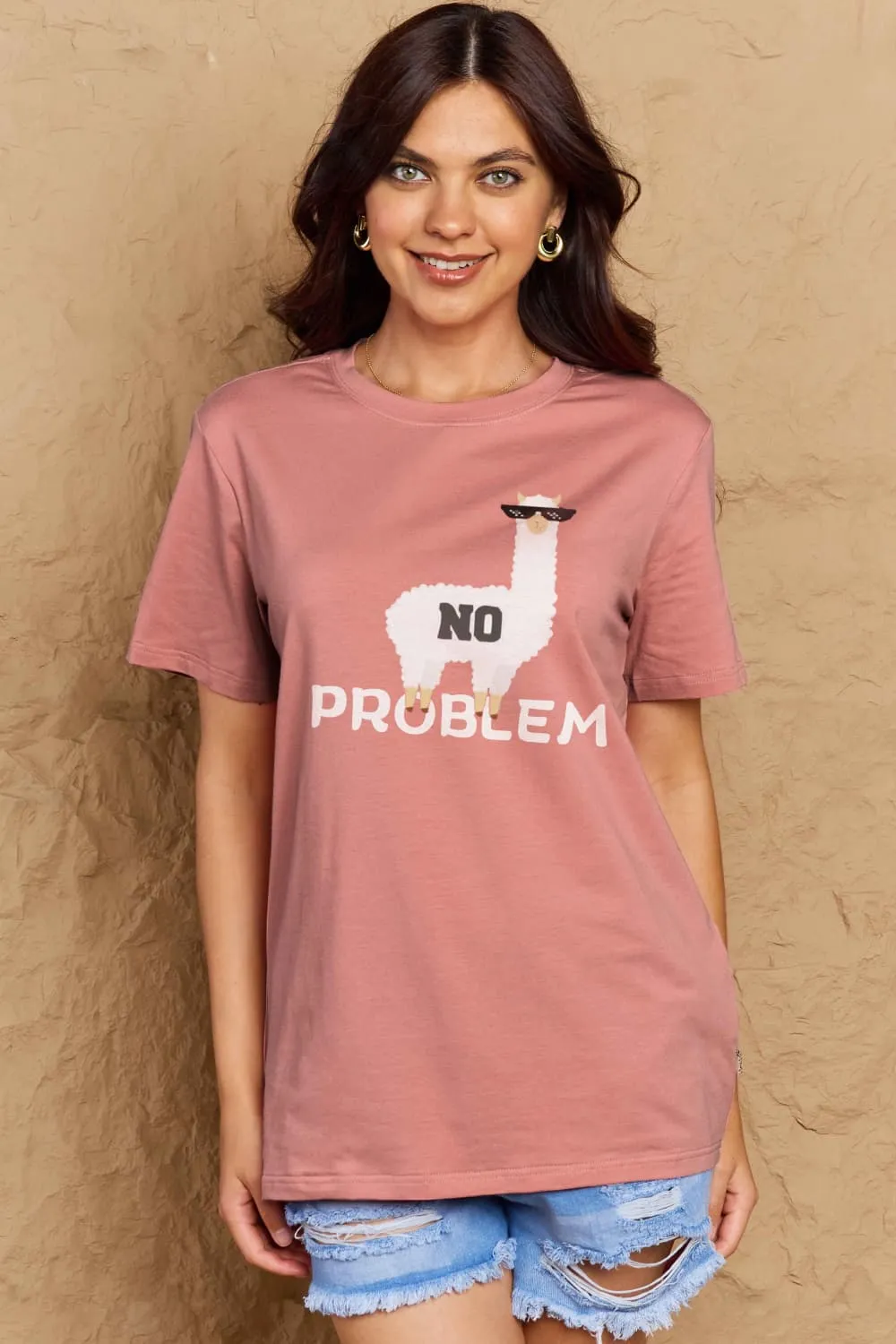 NO PROBLEM Graphic Cotton Tee