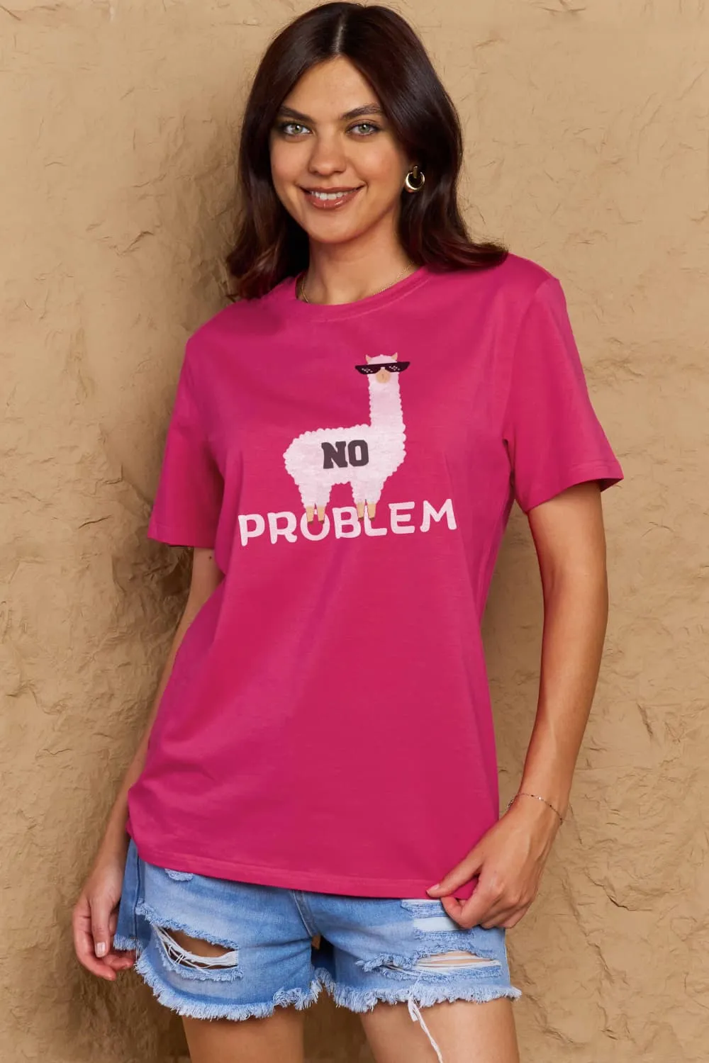 NO PROBLEM Graphic Cotton Tee