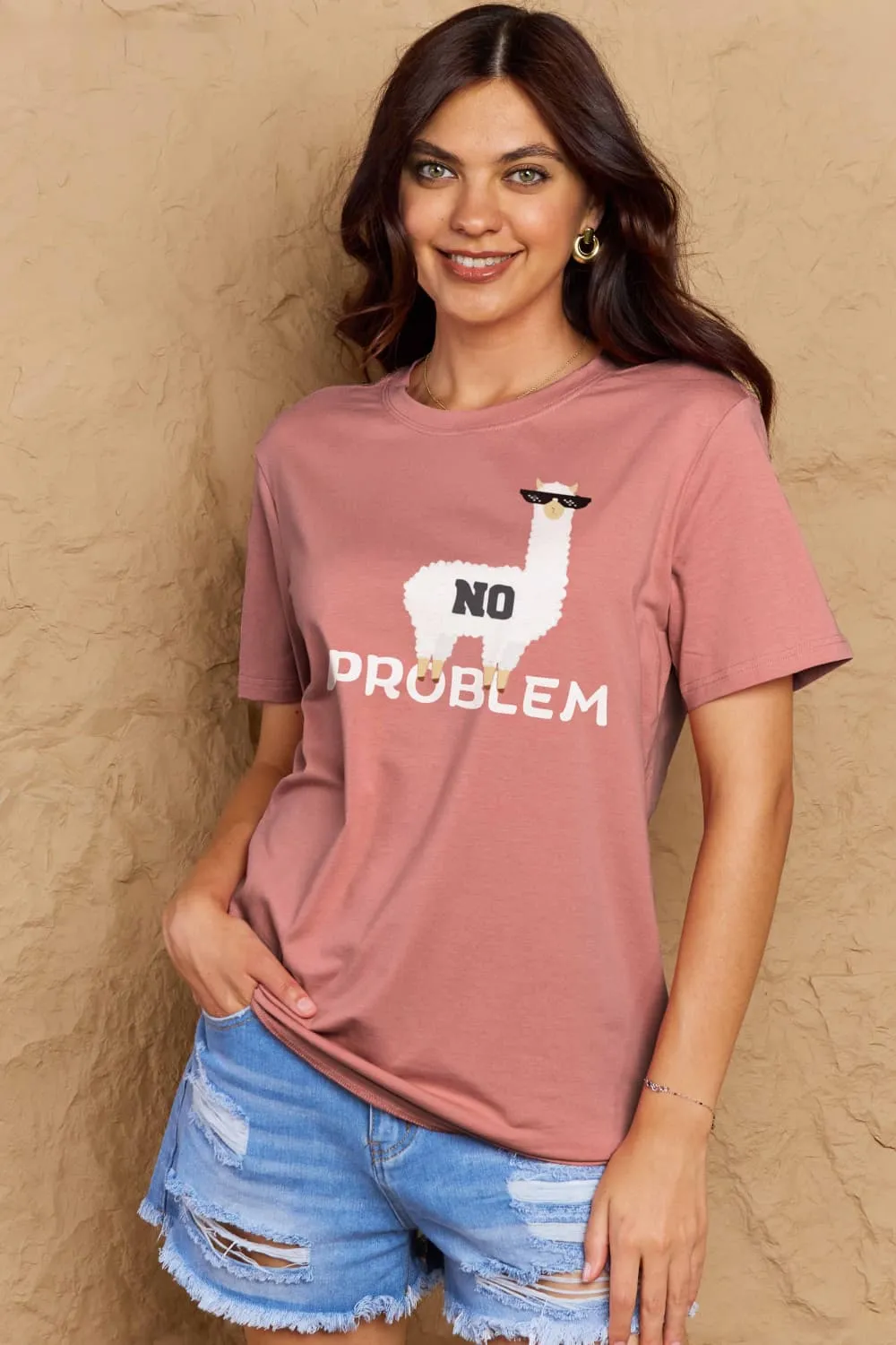 NO PROBLEM Graphic Cotton Tee