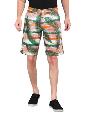 Palm Leafe Digital Printed Giza Cotton Men's Shorts