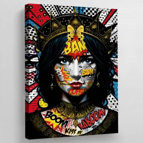 Pop Art Woman Canvas