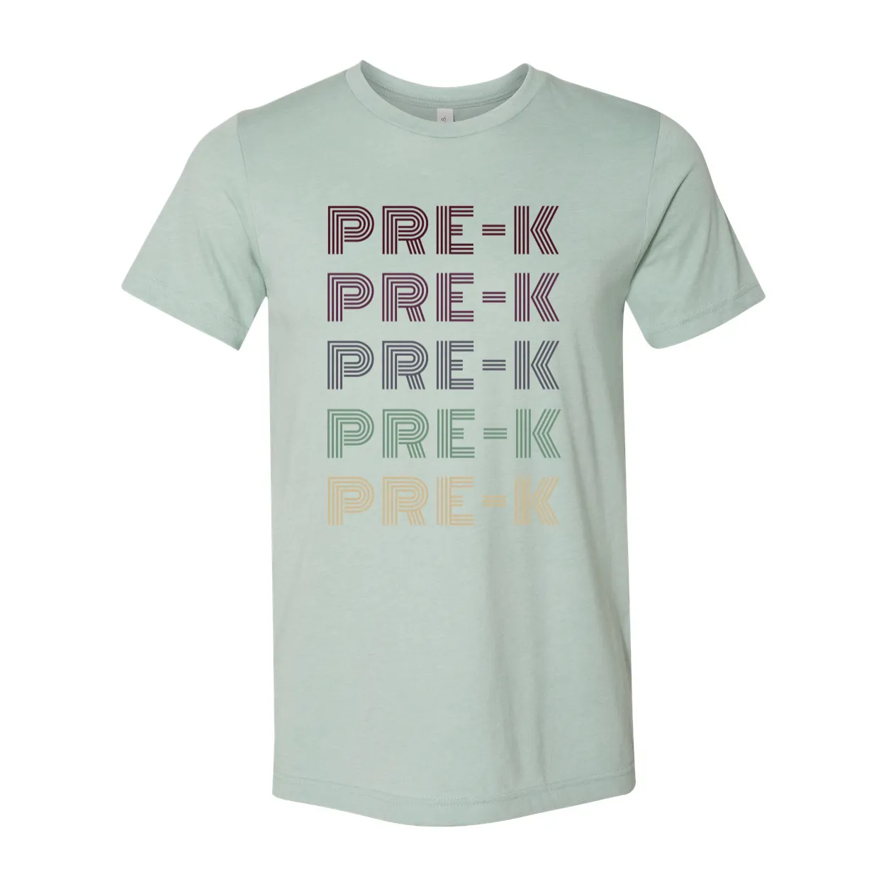 Pre-K Retro Font T-Shirt