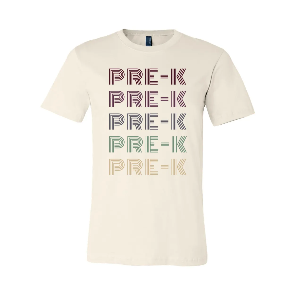 Pre-K Retro Font T-Shirt