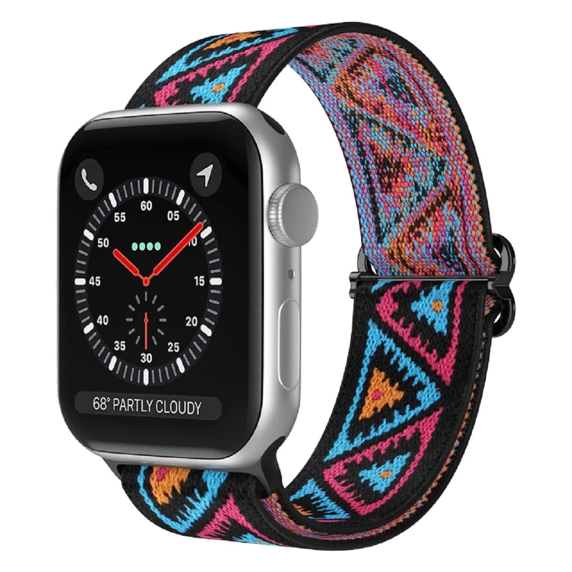 Stretchy Nylon Loop Band for Apple Watch 38/40/41mm & 42/44/45mm-Assorted Designs