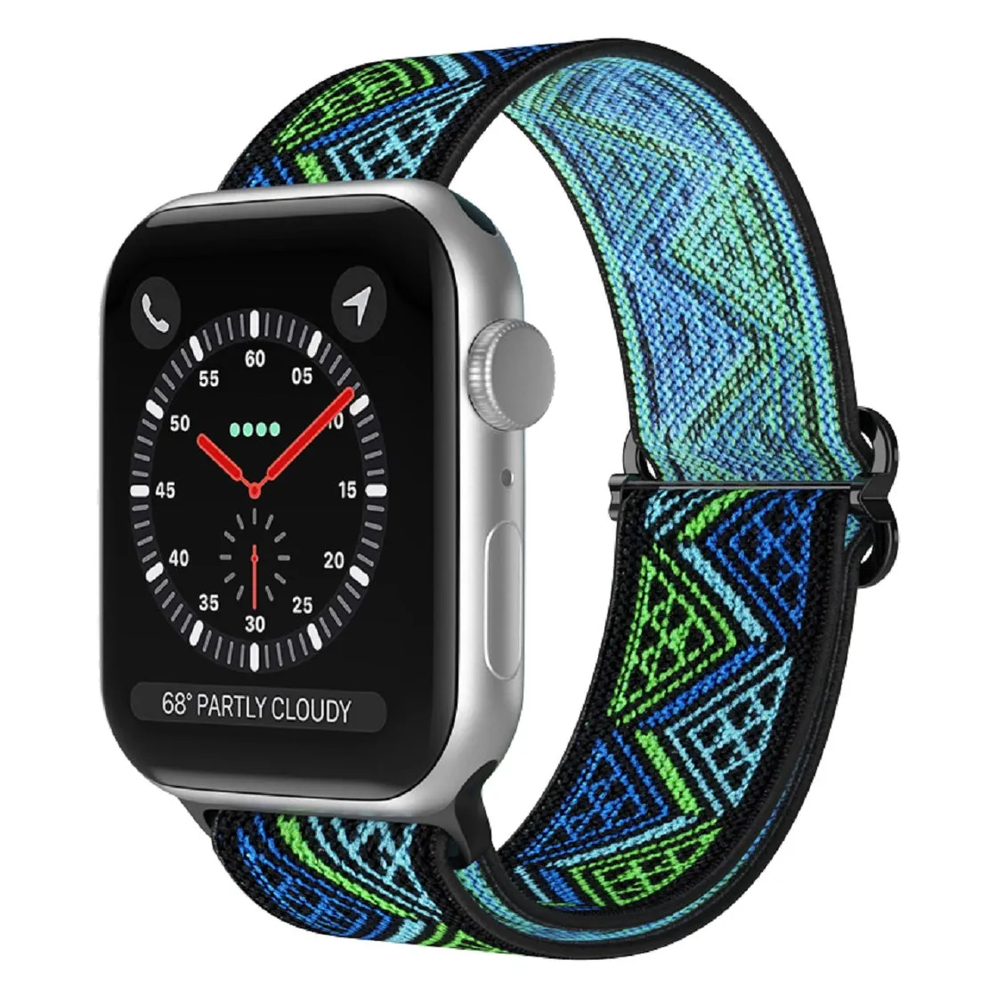 Stretchy Nylon Loop Band for Apple Watch 38/40/41mm & 42/44/45mm-Assorted Designs