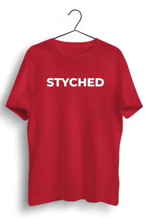 Styched Font Red Tshirt