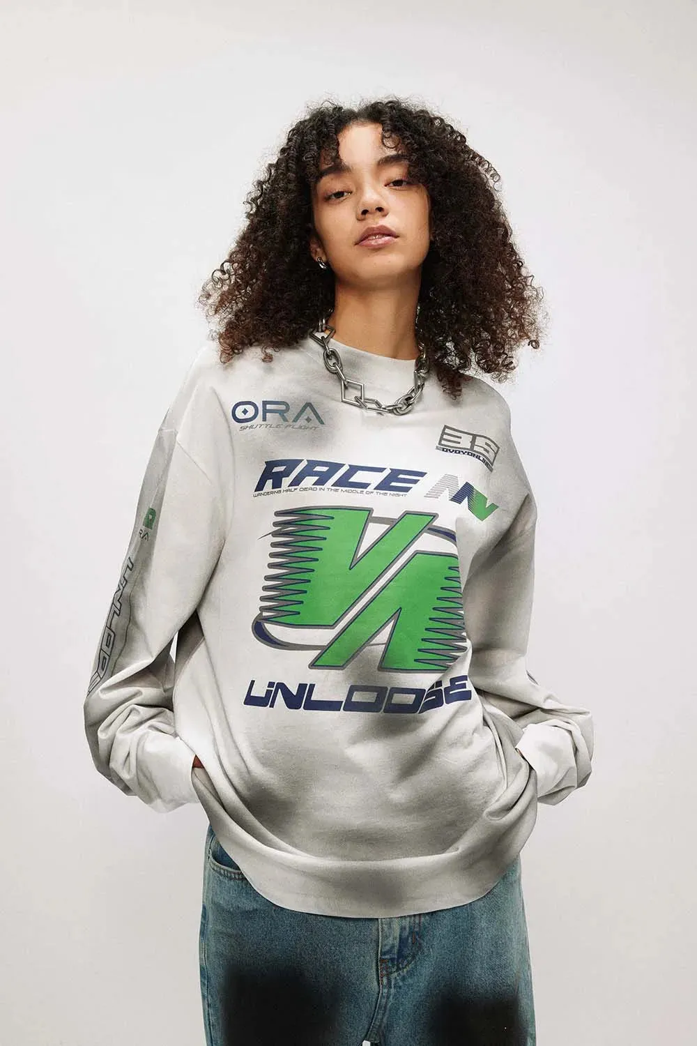 UNLOOSE Dirt Track Racing Graphic Long Sleeve