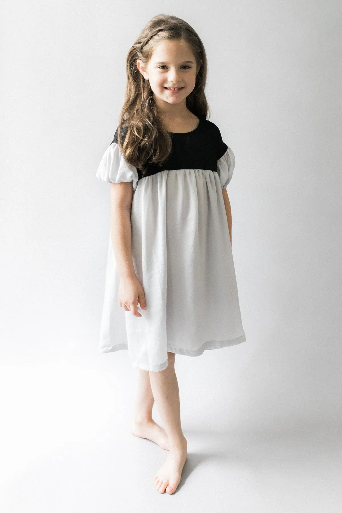 Vierra Rose Simone Girls Dress - Grey